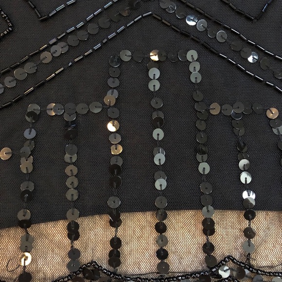 Passport Sequins Sheer Front top - size S - Picture 3 of 7
